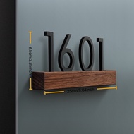 wood25x8.5cminess Unit Number Signage  Door Signage Custom Customized door number  room number Unit 