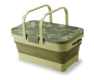 ISETO - 日本製 摺合 野餐籃 - 附摺合小餐枱 - Green