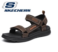 SKECHERS_รองเท้าแตะผู้ชาย,รองเท้าชายหาดรองเท้าหนังลำลองพื้นรองเท้า EVA Keen รองเท้าแตะกีฬากลางแจ้ง