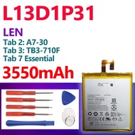 Replacement Battery L13D1P31 for LENOVO Tab 2 A7-30 A7-50 TB3-710i S5000 A3500 3550mAh