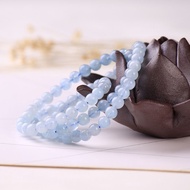 Aquamarine chain 5vly rolled 3 bracelets suitable for Wood and Water elements