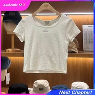 NC1 mairthe Floral U Neck T-shirt MF646UTS114 Womens Slim Fit Summer Top Korean Style Basic Tee