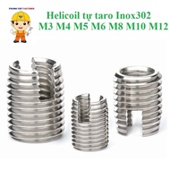 5 pieces M3-M12 Stainless steel self-tapping Helicoil thread 302 M3-M12
