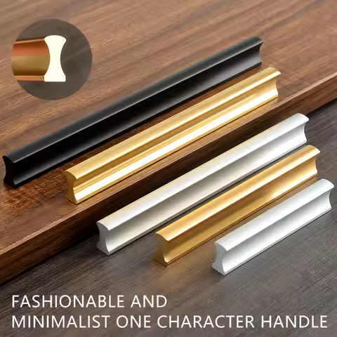 Modern Furniture Drawers Handles Wardrobe Door Pulls Kitchen Cabinet Pulls Cupboard Long Handles Alu