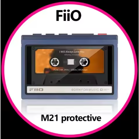 FiiO M21 MP3 Player Protective Case with Retro Magnetic Tape Design, Portable Music Player and Porta