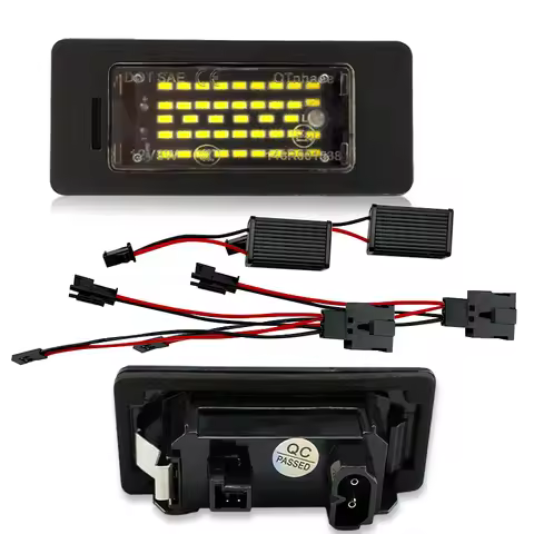 2PCS Car No Error Canbus Led License Number Plate Lights Bulb For Audi A1 A4 B8 A5 S5 A6 S6 A7 Q5 TT