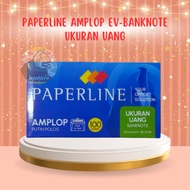 [PAK] PLAIN WHITE PAPERLINE BANK NOTE ENVELOPE MONEY SIZE 92 X 165 MM 80 GSM (100 SHEETS)