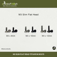 CS168ph M3 Slim Flat Head Titanium Bolts Allen Screw GR5 1PC Bicycle Parts & Accessories