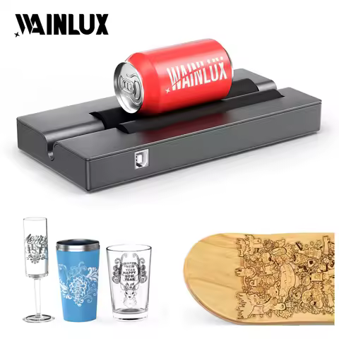 WAINLUX MD3 Laser Engraver Rotary for Machine K8/JL3/L6/JL7/Z3/Z4 Roller with Y-axis 360° Rotation f