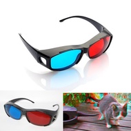 3D 3DIMENSION MOVIE GAME GLASSES PLASTIC FRAME 3D NVIDIA RED CYAN GLASSES FOR MEN AND WOMEN