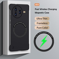 Luxury Ultra Slim Magnetic Frameless Solid Color Phone Case for Xiaomi Poco F7 Ultra F6 F5 F4 F3 X7 