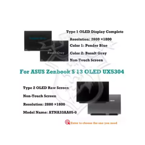 Brand New 13.3'' For ASUS Zenbook S 13 OLED UX5304 2880×1800 LCD Non-Touch Screen Display Complete H