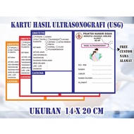 Ultrasound Card - Ultrasound Result Card - Midwife Card