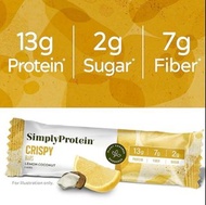 Simply Protein Plant Based Protein Lemon Coconut Crispy Bars 檸檬椰子植物蛋白脆脆棒 1.41oz / 40g【686207009116】
