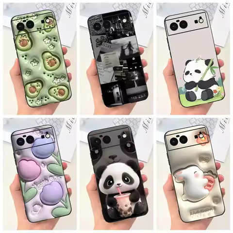 For Google Pixel 6 6A Case Google Pixel 6 Pro Shockproof Cover Cute Astronaut Soft Silicone Funda Fo