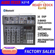 Aibedo KP4 Channel Professional Audio Mixer Bluetooth DSP USB Mini Audio Interface