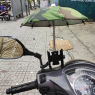 giá đỡ điện thoại trên xe máy S500 360 độ siêu chắc có pát gắn dù mini