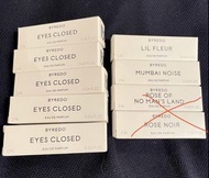 最新Byredo  香水2ml 試用裝（如圖），每枝$35，請勿議價。
