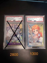 海賊王 PSA 10 NAMI & LUFFY 卡牌