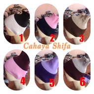 Two-tone knitted 2-tone Bandana Ciput