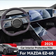 Untuk MAZDA EZ60 2025 EZ-60 Filem Perlindungan Dalaman Auto Skrin Kawalan Pusat TPU Filem Anti Calar