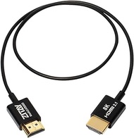 ZITAY Ultra Thin and Flexible 8K HDMI Cable 2.1 48Gbps 1.64ft/50cm,High Speed Supports 8K 60Hz,4K 120Hz Camera, Compatible with Atomos Camcorder, Monitor, Gimbal A7S3 M4 FX3 ninjav S1H GH6Z9 PS5