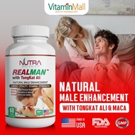 REALMAN with Tongkat Ali &amp; Horny Goat - 60 Pill - Potent Male Enhancement Pill For Men - Sex Drive, Stamina, Performance