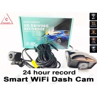 Dash Cam 24jam Recorder Mini 1080P HD Vehicle Drive Auto Video DVR Android Wifi Smart Connect Car Ca