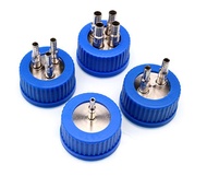 Nắp chai GL45 nắp chai pha động nắp chai có lỗ bằng inox 304 thép không gỉ