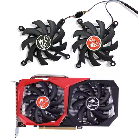2pcs 4pin RTX 2060 2060Super GPU Cooler For Colorful Geforce GTX 1660Ti 1650 1660 Super Graphics Coo