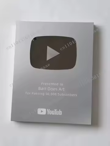 Youtube Plaque Play Button Gold Customized Name Award Plaque,custom YouTube Award Bring A Name