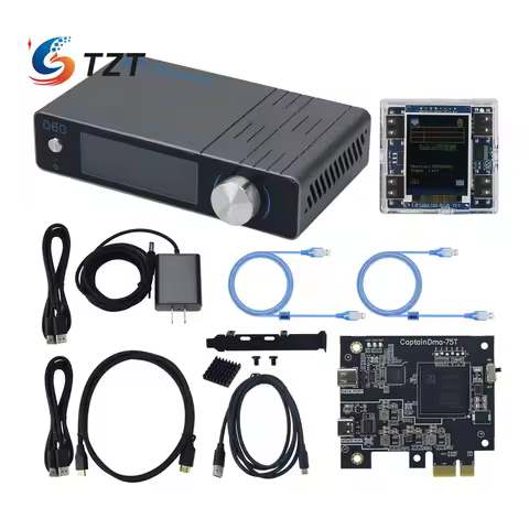 TZT CapDMA D60 Video Overlay Box 4K Adaptive Fuser HDMI-compatible + Cap75T DMA Hardware Board + KMB