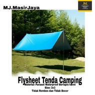 TENDA 3x3M Waterproof Tarpaulin Tent Camping Tent Flysheet