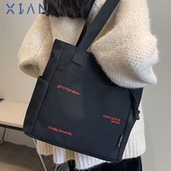 XIANSTORE Student Book Bag, Canvas Square Shape Canvas Shoulder Bag, High Quality Large Capacity Stu