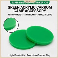 Acrylic Carrom Striker Green Color Carrom Board Accessories Buah Carrom Master Striker Papan Carrom