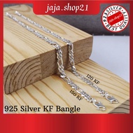 READY STOCK | Original 925 Silver KF Bangle Men / Women | Gelang Tangan Lelaki / Perempuan Perak 925