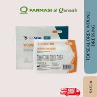 TOPSEAL BREV WOUND DRESSING WATERPROOF & TRANSPARENT 6x7CM