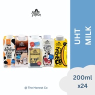 FARM FRESH UHT FRESH/CHOCOLATE/KURMA/BANANA/LACTOSE FREE FRESH MILK 200ML X 24 PACKS - 1 CARTON | The Honest Co.