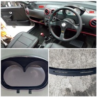 Saga 2 LMST Dashboard Cover (DB1), Meter Cover (AC029 with Black Paint) , Meter Cover (Fibreglass Wi