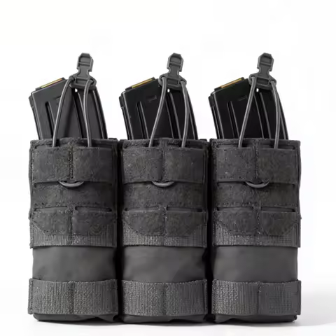 Dual Purpose 5.56 M4 Triple Magazine Pouch Tactical Vest K series Plate Carrier Front Placard AG 3 M
