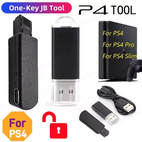 One-Key JB Tool Mod Set USB Dongle with Cable Game Modification Kit For PS4 Pro/ PS4 Slim/ PS4 9.0 9