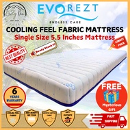 [High Quality]Evorezt Cooling Feel Fabric Single/Super Single Mattress(5.5")Tilam Bujang/READY STOCK