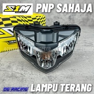 S1M ZHIPAT Y15ZR V2 LC135 V8 Fi LED HEAD LAMP/ Y15ZR v2 LED LAMPU DEPAN/ LCV8 HEAD LAMP SMOKE CLEAR