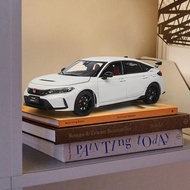 PAUDI Model 1/18 Scale Diecast Model Cars 2023 Civic Type-R FL5 for Adults Collection White