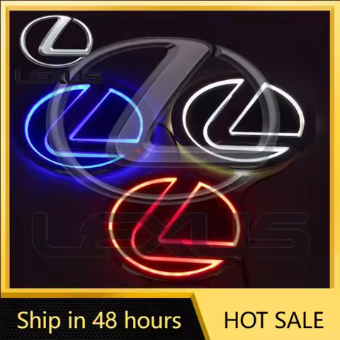 2026 Hot Interior Stickers Car Light Logo Sticker 5D Led Rear Emblem Badge For Lexus ES250 ES300 ES3