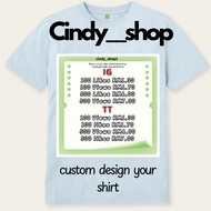 Ready stock t-shirt custom design famous tik tok _ig_faceb_ women shirt like_view cotton best qualit