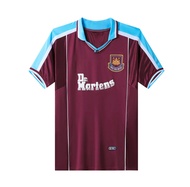 West Ham United Home And Away Retro Jersey 99-01 Joe Cole Lampard 1995-97 Football Team Uniform Iron