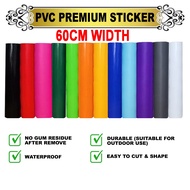[60CM]QUALITY PVC STICKER / PVC STICKER PELEKAT PVC WATERPROOF VINYL STICKER CAR STICKER BALLOON STI
