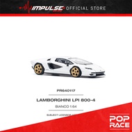 PopRace 1/64 Lamborghini Countach LPI 800-4 White PR640117