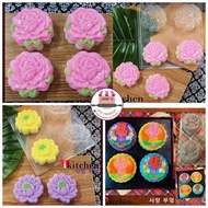 JELLY MOONCAKE MOULD 4Cavity 6cavity 8cavity 燕菜果冻月饼模型 花朵 玫瑰 鲤鱼月饼模